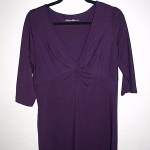 Eddie Bauer Size Medium twist-front midi dress